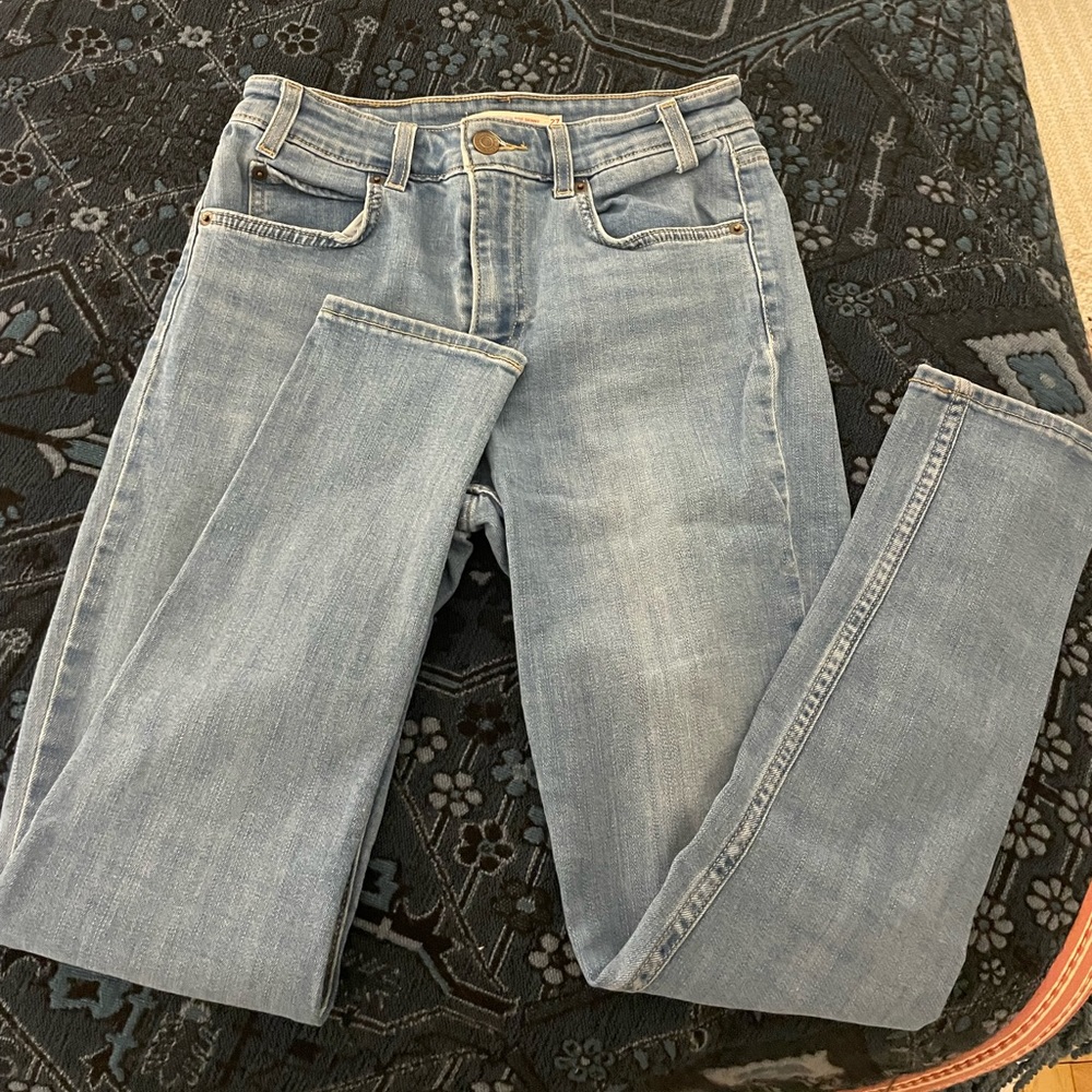 High rise light wash skinny Jeans